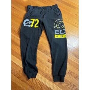 Ecko Unlimited Joggers Fleece Sweatpants Graphic Print Black Casual Size 3X